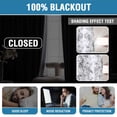 thumbnail image 5 of H.VERSAILTEX 100% Blackout Curtains Camellia Floral Printed Drapes Leah Floral Thermal Bedroom Curtains for Living room with Black Liner 2 Panels,52" x 84",Black, 5 of 6