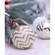 thumbnail image 5 of 30 Uds. Adornos de bolas de Navidad, adornos colgantes de boda festivos inastillables pintados en oro y blanco de 60MM decoración de árbol de Navidad brillar Electrónica, 5 of 5