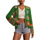 thumbnail image 1 of Cárdigans florales de ganchillo for mujer, cárdigan bohemio con abertura frontal, suéter, Tops de manga larga, moda Primavera Verano, 1 of 7