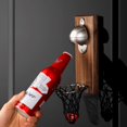 thumbnail image 2 of Abridor de botellas magnético, fácil de instalar, montado en la pared, red para atrapar tapas de cerveza y refrescos, abridor de baloncesto, 2 of 5