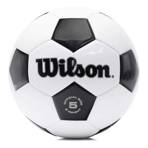 Balón de fútbol WILSON Traditional tamaño 5 negro/blanco
