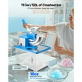 thumbnail image 3 of KFFKFF Commercial Ice Crusher 661LBS/H, 350W Electric Snow Cone Machine with 4 Blades, 2000RPM Stainless Steel Shaved Ice Machine with 11 Gal Crushed-Ice Box, 3 of 9