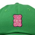 thumbnail image 2 of Dalix Pink Gummy Embroidered Cotton Dad Hat Baseball Cap Adjustable Womens in Kelly Green, 2 of 5