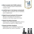 thumbnail image 2 of Panasonic Link2Cell Bluetooth DECT 6.0 Expandable Cordless Phone System with Answering Machine and Blocking - 3 Handsets - KX-TGE663B (Black) 3 Handsets Link2Cell, 2 of 9