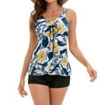 thumbnail image 5 of Jophufed Womens Swimsuits Casual Sling Sexy Printing Split Two Piece Swimsuit Beachwear Swimdress, 5 of 9