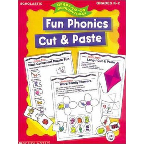 Pre-Owned Fun Phonics Cut and Paste (Ready-To-Go Reproducibles) (Paperback) 0439047625 9780439047623