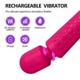 thumbnail image 2 of Wand Massager Vibrator with 8 Speeds & 20 Vibration Modes, Personal Massager Adult Sex Toys for Women-Pink, 2 of 8