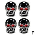 thumbnail image 6 of SHANGYU 4Pack Tyre Valve Caps, Skull Head * Bike Motorcycle Car Wheel Tires Valve Caps, Skull Styling Car Tire Universal Tire Dust Covers, for Cars, Motorbike, Trucks, Bicycle, 6 of 9