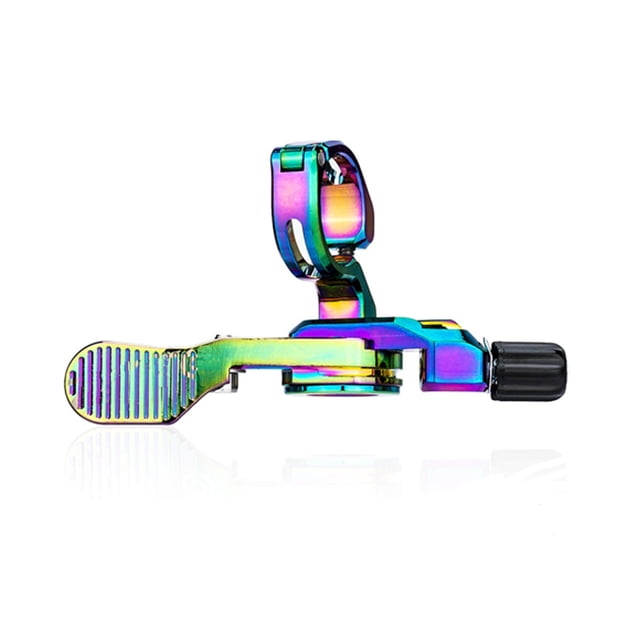 Advancent Interruptor de tubo de asiento de bicicleta de montaña de aleación de aluminio, reemplazo portátil desmontable reutilizable, pieza Ciclismo Vistoso