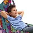 thumbnail image 1 of Cat Lounger Chair Bag, Geometric Colorful Cats Abstract Composition Cultural, High Capacity Storage with Handle Container, Lounger Size, Multicolor, by Ambesonne, 1 of 5