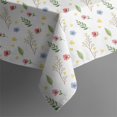 thumbnail image 5 of Pioneer Flower Floral Print Pattern Square Tablecloth, Waterproof Wipeable Spillproof Washable Table Cover for Home Kitchen Party and Daily Decor 42"x42", 5 of 6