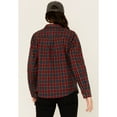 thumbnail image 4 of Lucky Brand Workwear Women's Hunter Plaid Print Long Sleeve Button-Down Red X-, 4 of 4
