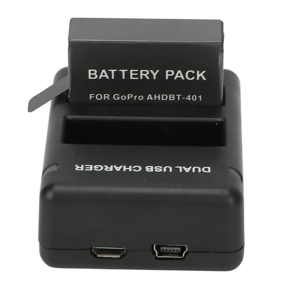 Camera Battery , Portable Dual USB Station With 1600mAh Rechargeable Li-ion Battery, For AHDBT-401, For Going Out, Traveling