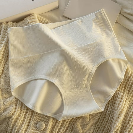 Limited Time Savings  Women s Cotton Underwear  High-Waisted Briefs  Soft & Breathable  Comfort Fit  Daily Wear  Supportive  Seamless  for Workout  Yoga  Everyday  Womens Tops Plus Size | White XL