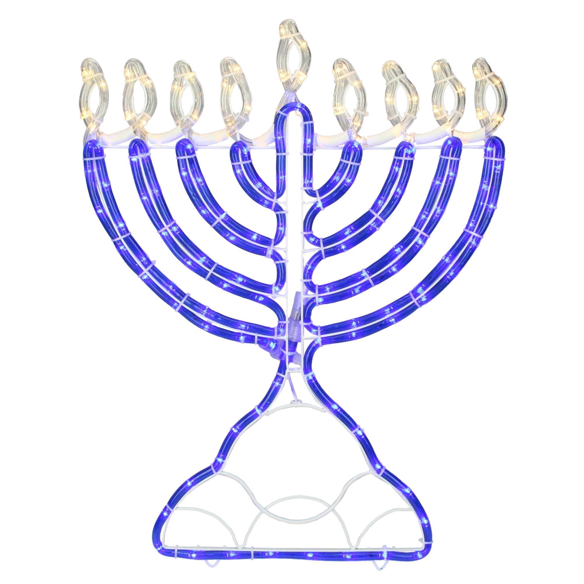 23" LED Rope Light Menorah Commercial Hanukkah Decoration