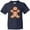 Navy, variant on Inktastic Cute Gingerbread Man with Red Plaid Bowtie Youth T-Shirt