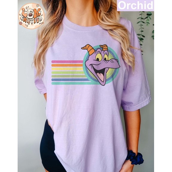 Retro Disney Figment Comfort Colors T-Shirt, Disney Epcot, Disney 1980 1990 Epcot, Disneyland, Disneyworld Shirt, Disney Family Trip