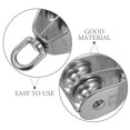 thumbnail image 3 of Luxshiny 2pcs Heavy Duty Pulley Blocks Double Pulley System Stainless Steel For Home Use, 3 of 6
