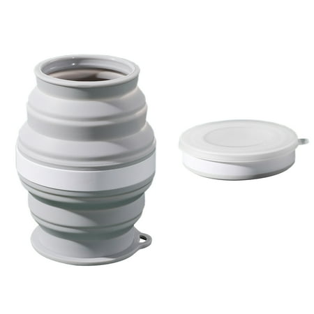 

Hadanceo Water Cup Easy to Carry 350ML Silicone Folding Water Cup Non-slip Eco-friendly for Picnic