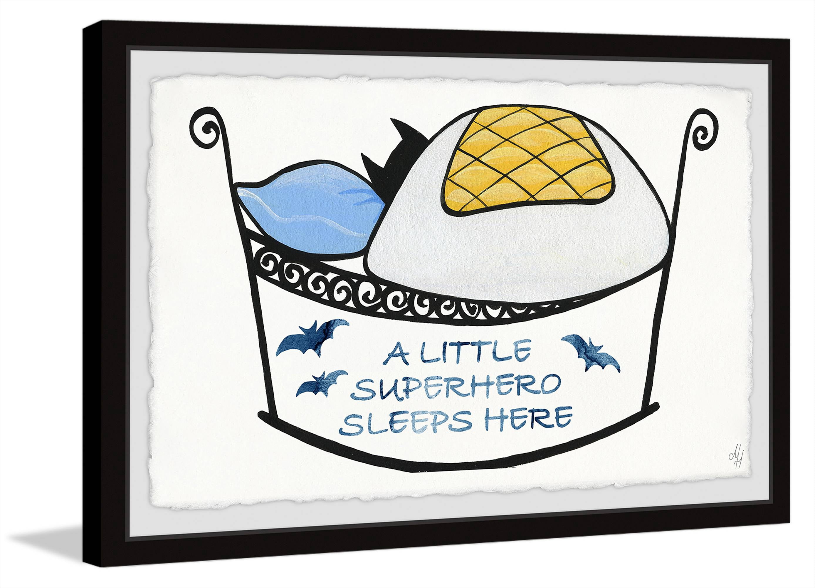 Marmont Hill Superhero Bed Framed Wall Art