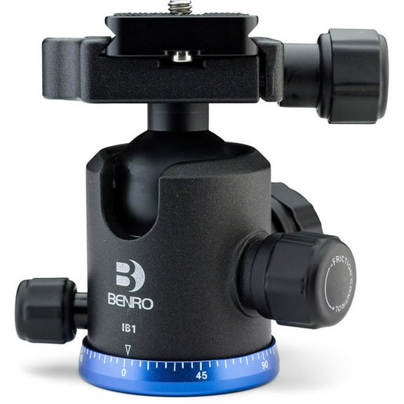 Benro IB1 Triple Action Ball Head w/ PU60 Quick Release Plate Black