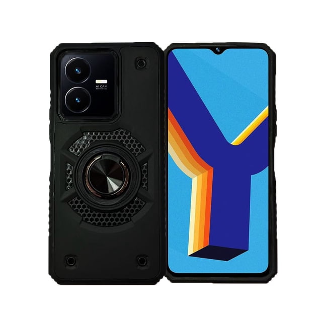 Funda Escudo Uso Rudo Con Anillo Para Vivo Y22s