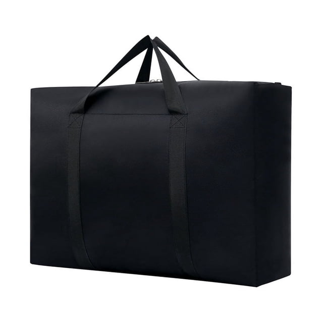 Bolsa de almacenamiento de tela Oxford, bolsa de almacenamiento impermeable de gran capacidad, bolsa de almacenamiento a prueba de humedad para equipaje y mudanza (90 x 48 x 28)