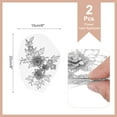 thumbnail image 2 of Uxcell 2 Pcs Flower Lace Appliques 3D Embroidery Lace Patch Sewing Addition Embellishments for Wedding Bridal Dress Clothes DIY Crafts Accessories Lace Decoration, Silver (20cm), 2 of 7