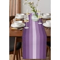 thumbnail image 2 of Hokiten Table Runners 72 Inches Long Dress Scarves, Geometric Purple, Farmhouse Kitchen/Dining Table Runner, Coffee Tablerunners, Solid Ombre Geometric Modern Stripe 16x72 Inch, 2 of 7