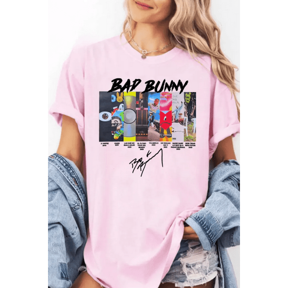 Bad Bunny All Albums New Album Unisex T-Shirt, Concert Look Graphic Tee
