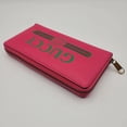 thumbnail image 3 of Gucci Pink Leather GRG Logo Print Long Continental Zip Around Wallet, 3 of 6