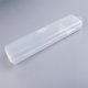 thumbnail image 4 of Caja de plástico rectangular Caja de plástico PP transparente abatible de una pieza para cepillos de dientes Caja de almacenamiento portátil para clínica bucal con una o dos tarjetas, 4 of 5
