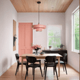 thumbnail image 6 of Mid Century Pendant Lamp 1-Light Ceiling Pendant Light 3-Layer Shade Design E26 Vintage Metal Flush Mount Light Fixtures For Dining Table Kitchen Island Hallway, 6 of 11