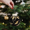 thumbnail image 6 of 25 Pcs Christmas Ball Ornaments Set, 2.36'' Shatterproof Xmas Tree hanging Balls Ornaments, Clear Ball Ornaments for Christmas Tree, Holiday Decorations, Black & Gold, 6 of 8
