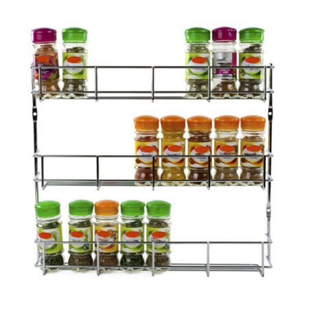 3 4 5 6 Tier Metal Spice Rack Wall Mount Kitchen Spices Organizer