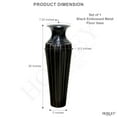 thumbnail image 3 of Hosley® Decorative Embossed Metal Tall Floor Vase 26 Inch High. Ideal Gift for Weddings Party Spa Reiki Meditation Settings, 3 of 10
