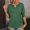 Green, variant on Green Basic Tops for Women Sexy Casual Summer 2024 Loose Casual Solid Color V Neck Short Sleeve Tops Blouses T-shirt