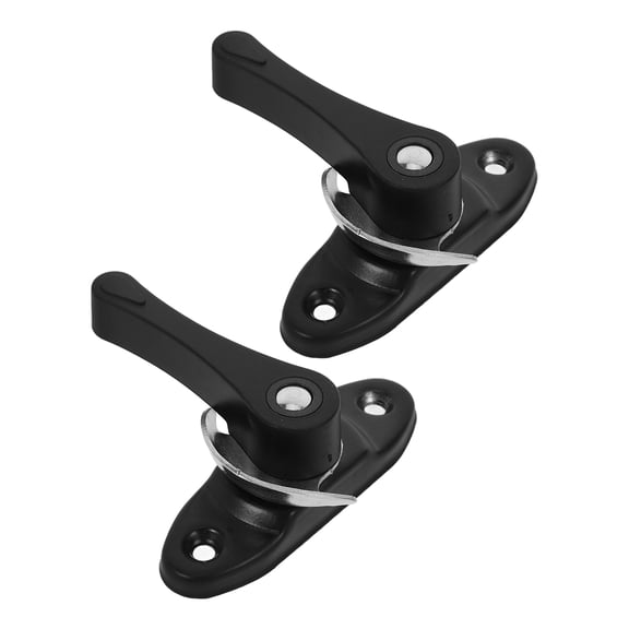 SEWCHICS 2Sets Black Window Locks for Home Security Compatible with Vinyl Frames
