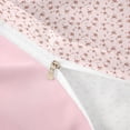 thumbnail image 4 of Erosebridal Pink Floral Twin Bedding for Girls, Chic Flower Duvet Cover Set, Pink Reversible, 2pcs 1 Duvet Cover and 1 Pillowcase, No Comforter, 4 of 6