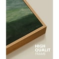 thumbnail image 4 of SHENIFY Fog Pine Green Tree Forest Canvas Wall Art Nordic Nature Modern Mountain Artwork Prints Decor 11x14in3pcs Natural Framed, 4 of 5