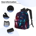 thumbnail image 5 of Picia Cool Wolf Head Large Capacity Backpack Classic Style Backpack Casual Backpack Water-Resistant School Work Travel Outdoor Backpack, 5 of 8