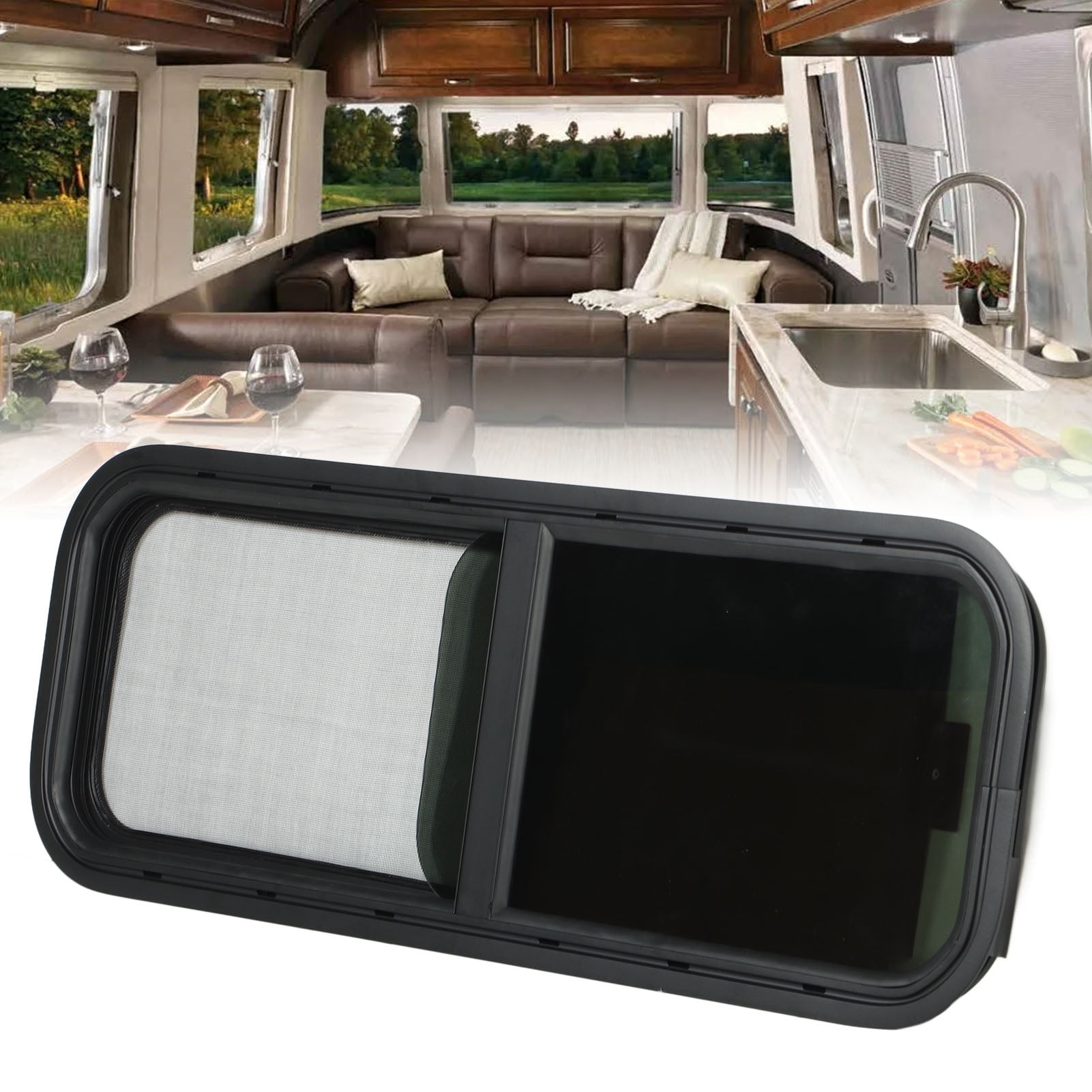 Rv Sliding Window Sliding Black Rv Window Round Angle Rv Window