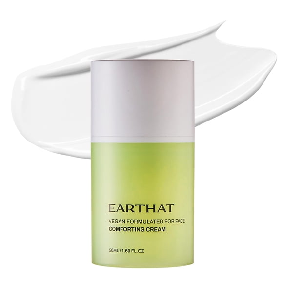 Crema hidratante EARTHAT con pantenol, hidratante, 50 ml, piel de cristal