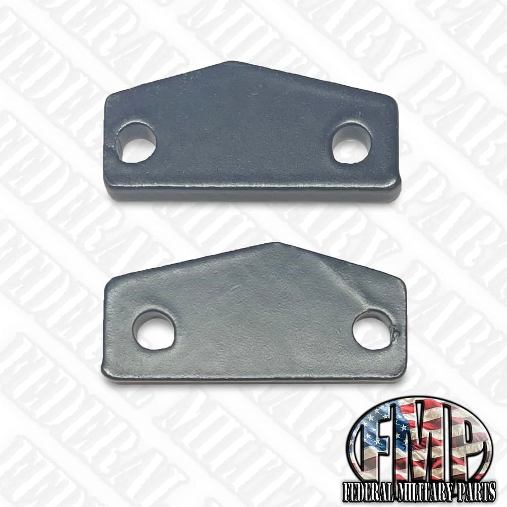 Military Door Striker Spacers,1/8 inch Solid Steel, Compatible with Military Humvee, Set of 2