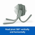 thumbnail image 4 of Mainstays 4" New 3-speed Portable Rechargeable Fan with Flexible Tripod and Digital Display, Green, 4 of 8
