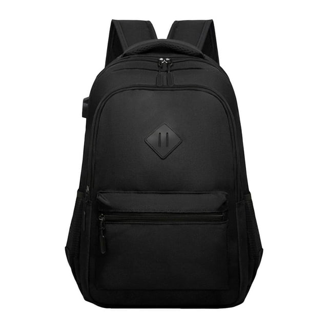 MIASHUI Versatile - Black Backpack for School College and Travel Bookbag with 8 Compartments Durable Stylish and Functional Design for All Your Carrying Needs