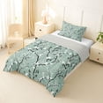 thumbnail image 2 of Erosebridal Traditional Flower Twin Comforter Sets for Girls, Floral Theme Bedding Set, Gray Reversible, 2pcs, 2 of 6