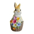 thumbnail image 3 of Escultura solar de conejo para jardín, figura decorativa de animal adorable para exteriores, ideal para balcón, césped, interior y exterior, patio, 3 of 8