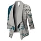 thumbnail image 3 of Chaquetas de Negocios Chaqueta de traje de trabajo de solapa informal con estampado elegante de manga larga para mujer, abrigo, prendas de vestir, ropa informal,temperamento blazer(Multicolor， 5XL), 3 of 4