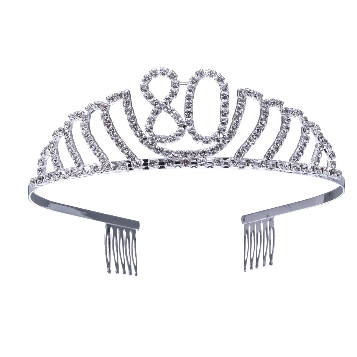80th Birthday Tiara Crystal Rhinestone Birthday Tiara Queen Crowns